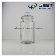 1300ml Large Clear Airtight Glass Jars with Glass Cup